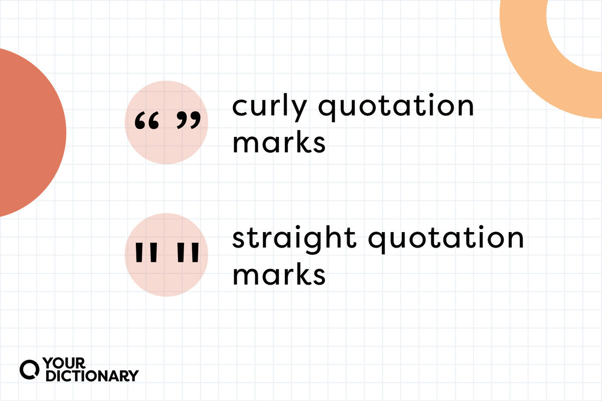curly and straight quotation marks