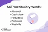 list of five vocabulary words from the article