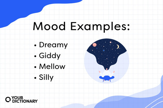 list of four examples of mood from the article