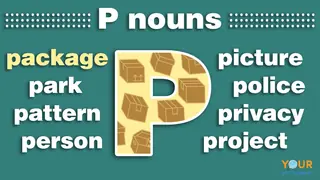 nouns that start with p