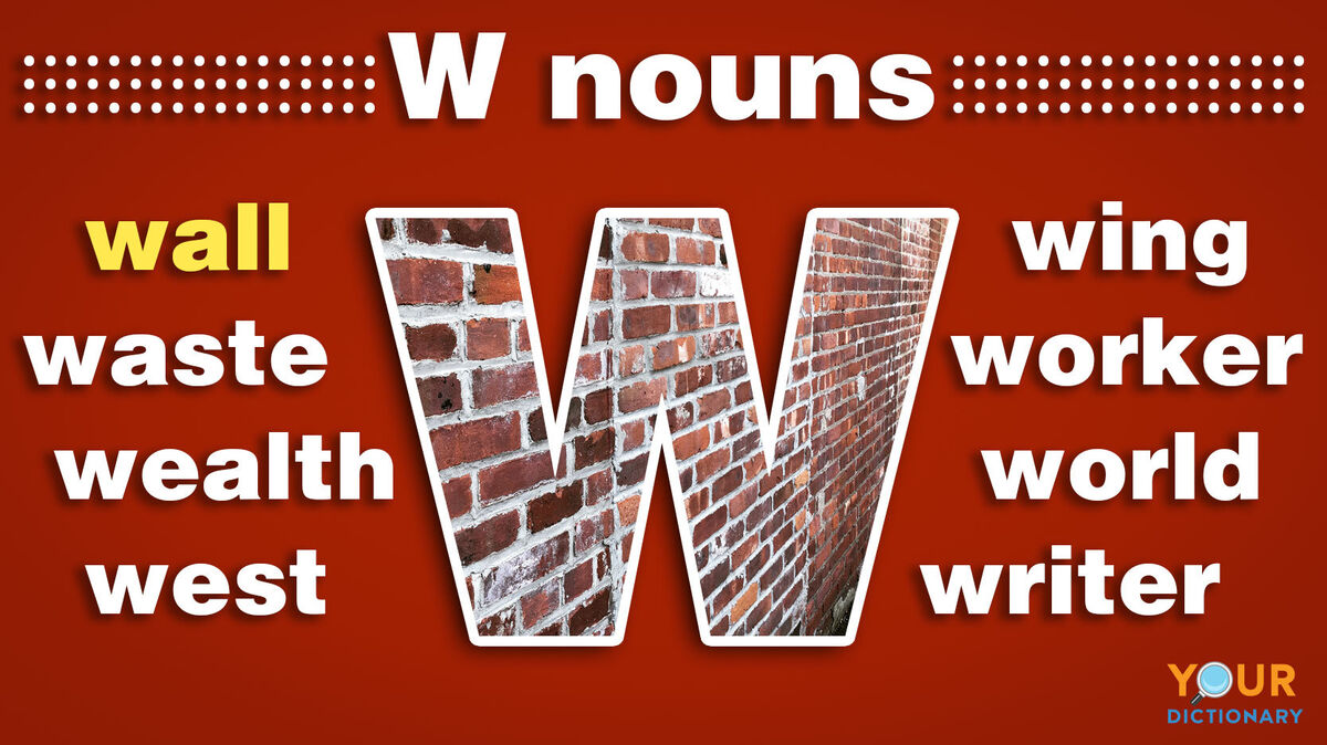 nouns that start with w