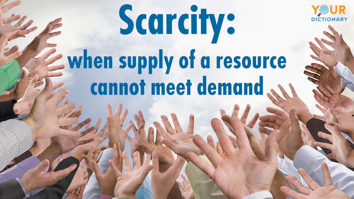 scarcity supply of resource cannot meet demand