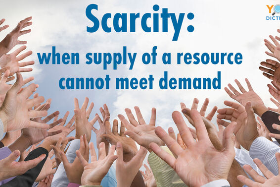 scarcity supply of resource cannot meet demand