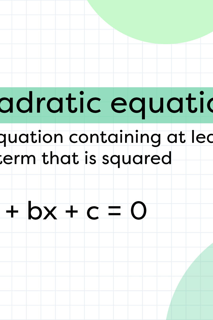 Examples of Quadratic Equation | YourDictionary