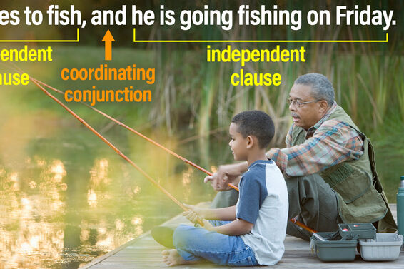 independent clause and coordinating conjunction compound sentence