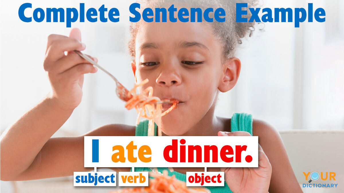 What Is Complete Sentence And Examples