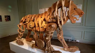 mechanical lion invention by leonardo da vinci