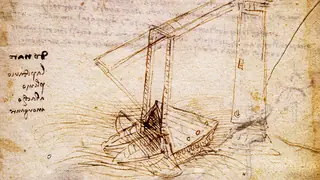 ship from the codex trivulzianus Leonardo da Vinci