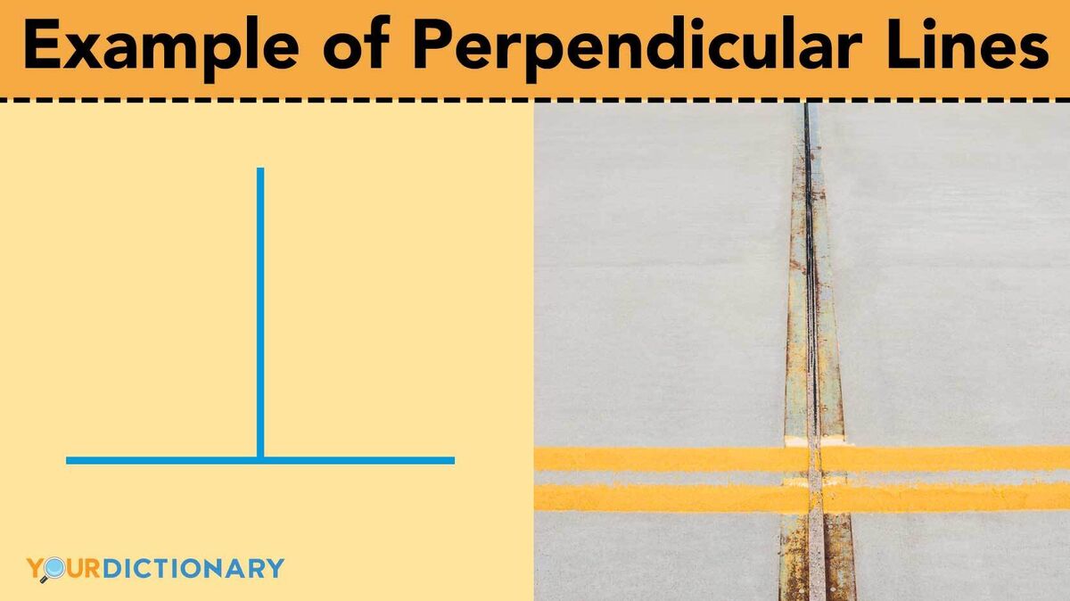 example of perpendicular lines road stripes