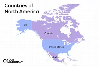 countries of north america map