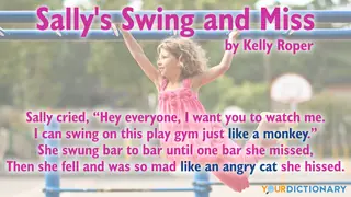 simile poem sally's swing and miss