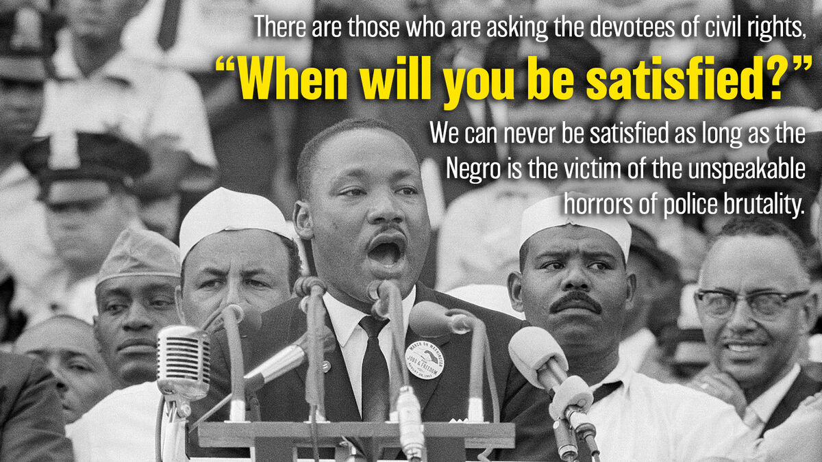 MLK I have a dream 1963 hypophora statement