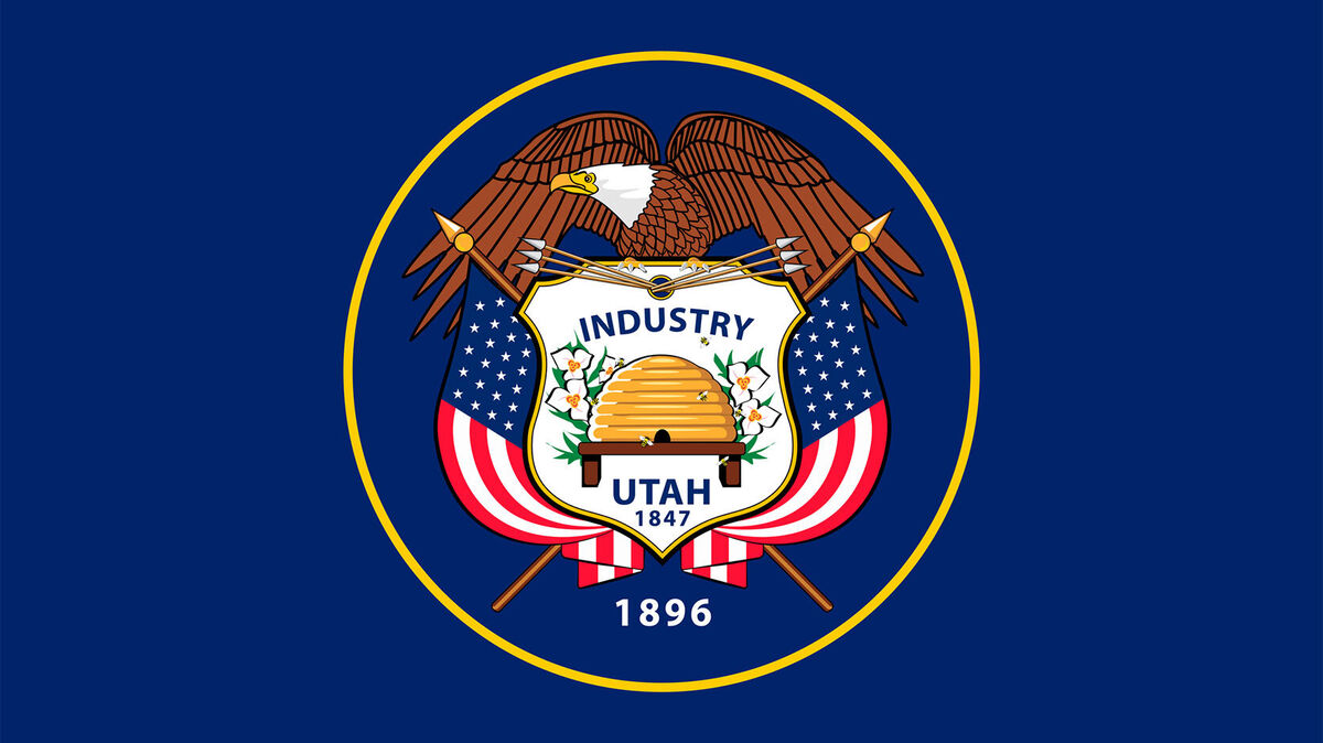 Utah state flag beehive state