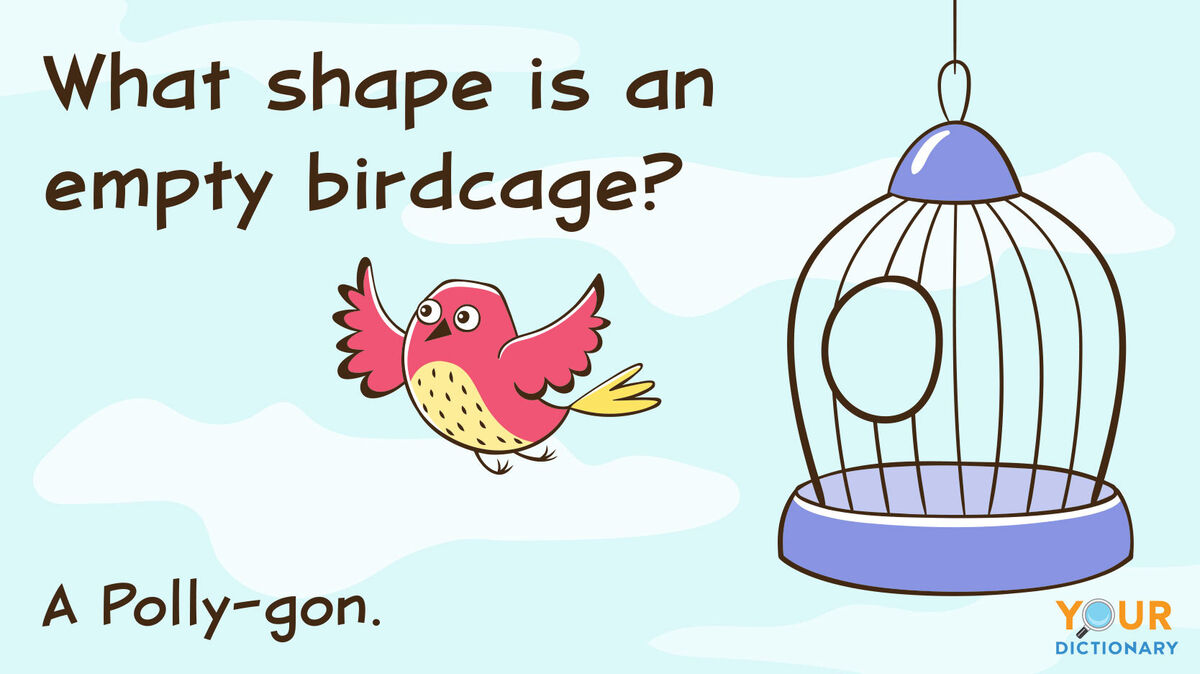math pun what shape is an empty birdcage