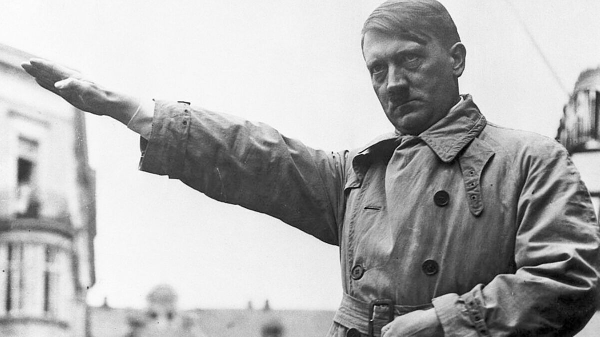 picture of Hitler as examples of totalitarianism