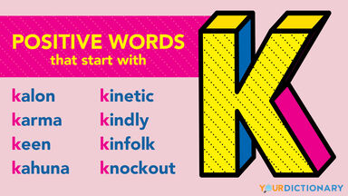 Positive K words examples
