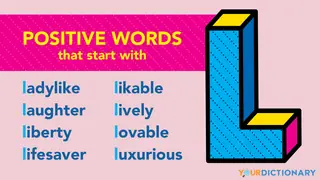 Positive L words examples