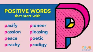Positive P words examples