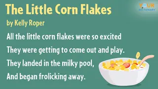 personification poem the little corn flakes