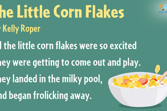 personification poem the little corn flakes