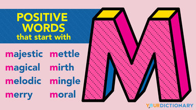 Positive M words examples