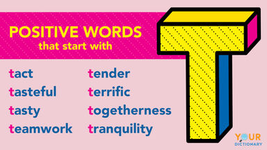 Positive T words examples