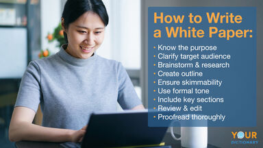 Woman Working White Papers Tips