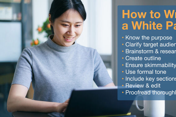 Woman Working White Papers Tips