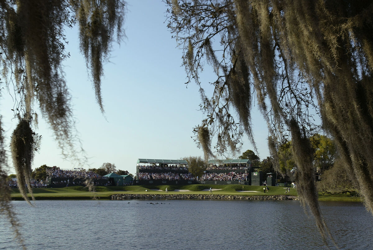 The 18th green at Bay Hill