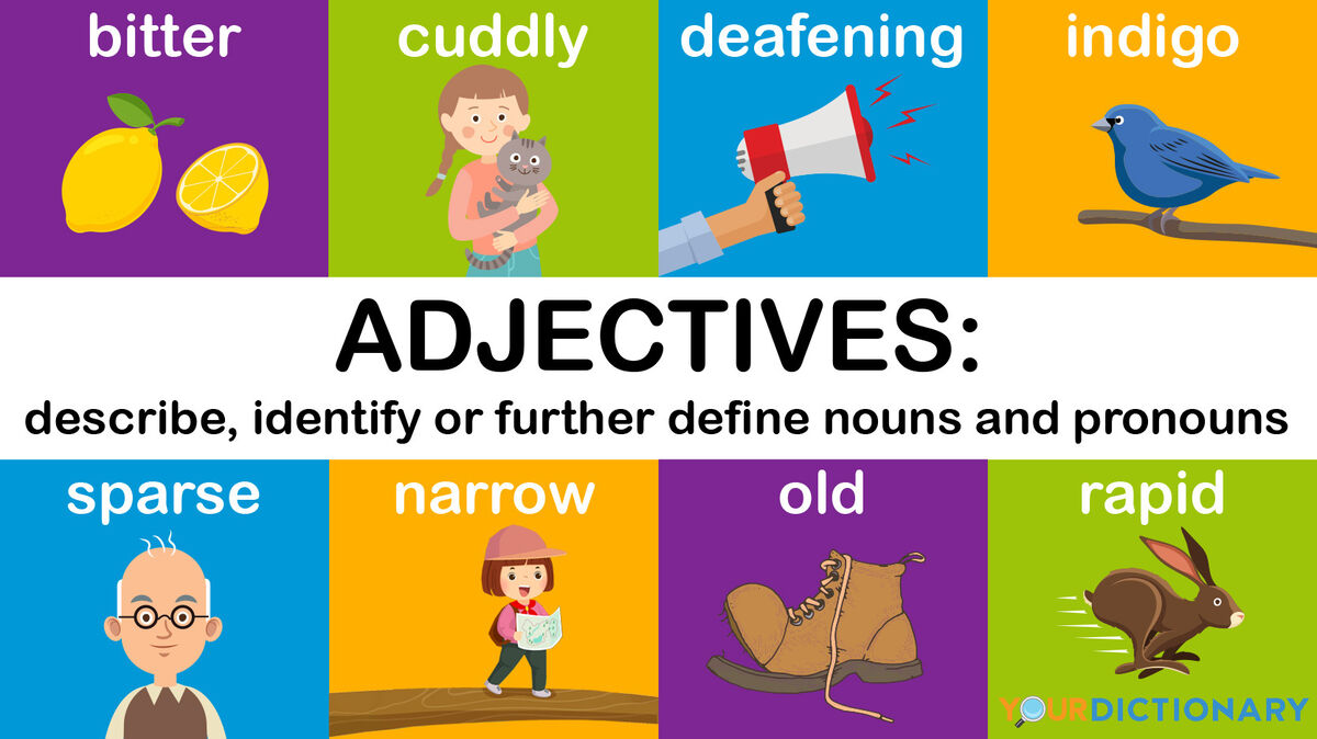 adjectives definition chart