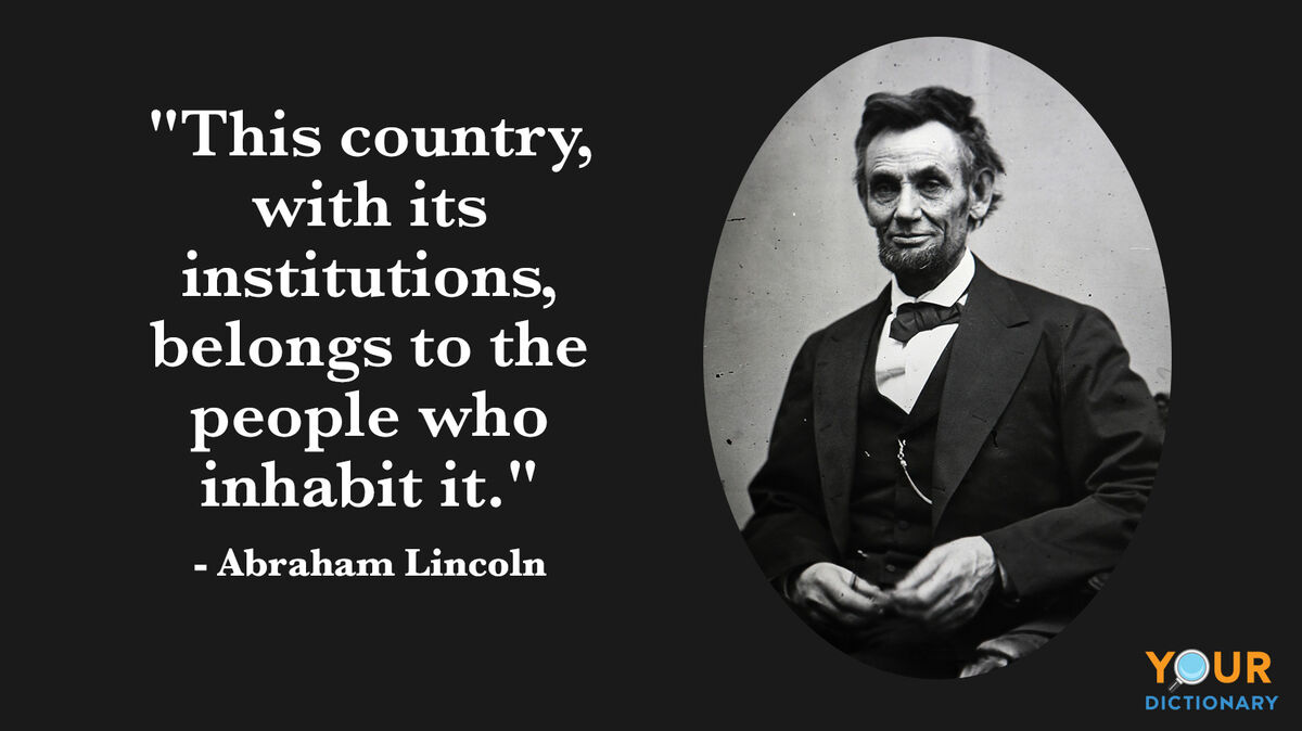 Abraham Lincoln Quote Example