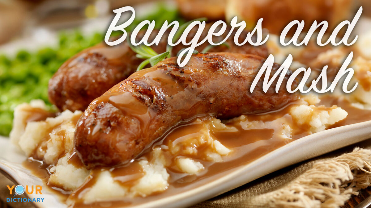 British slang bangers and mash