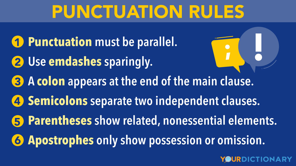 Basic Punctuation Rules Everyone Needs To Know | Yourdictionary