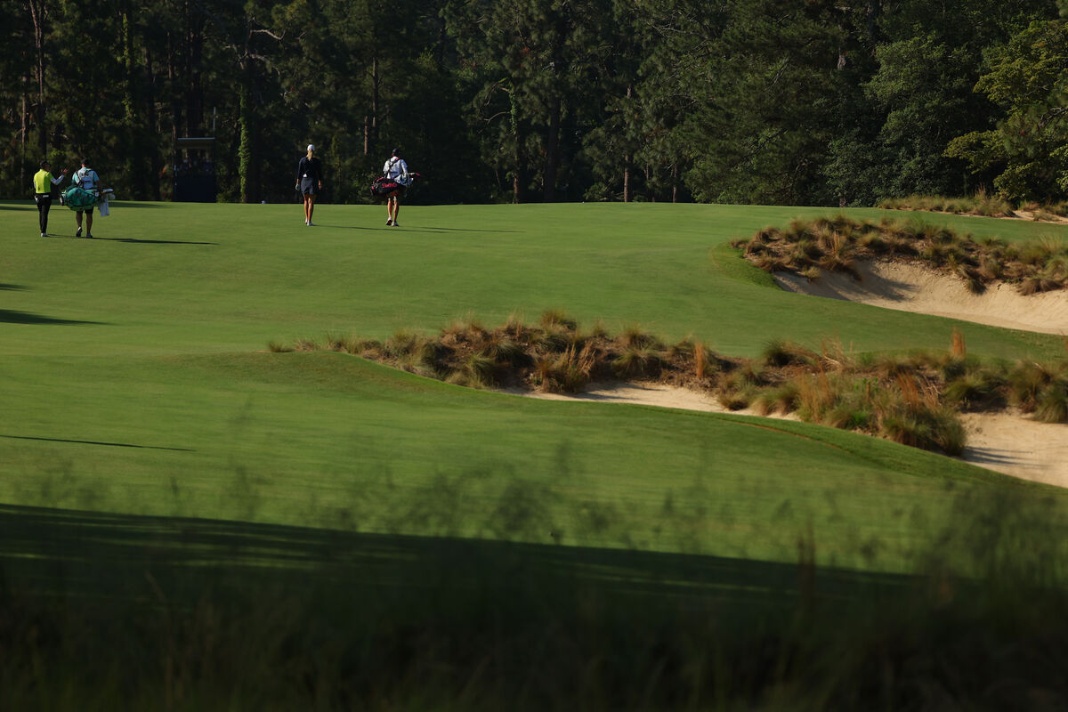 Second fairway at Pine Needles during 2022 U.S. Women's Open