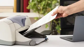 letter in printer