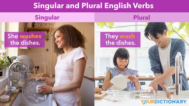 Singular And Plural English Verbs Chart