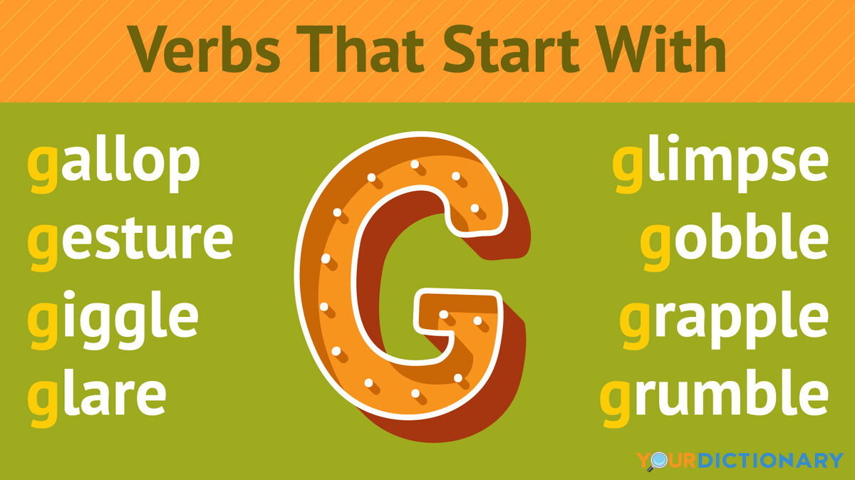 Verbs That Start With G