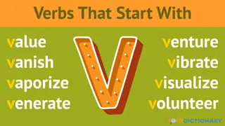 Verbs That Start With V