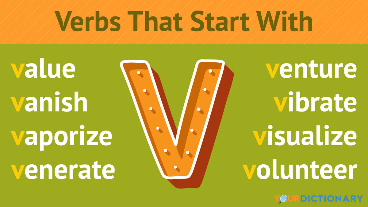 Verbs That Start With V