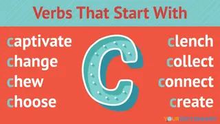 Verbs That Start With C