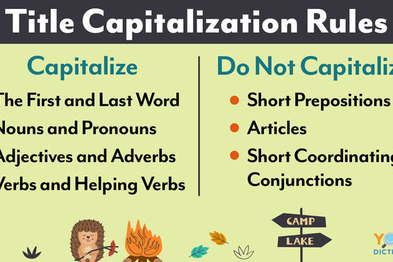 title capitalization rules chart