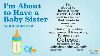 baby sister shape poem