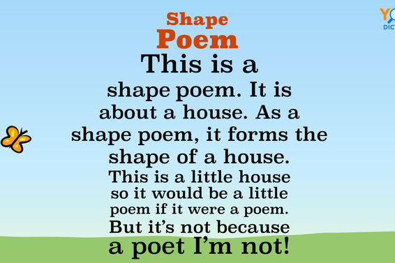 house shape poem
