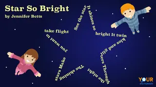 star so bright shape poem