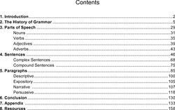 Table Of Contents Examples