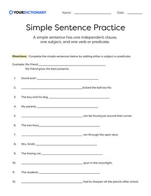 Simple Sentences: Definition, Examples, & Exercises