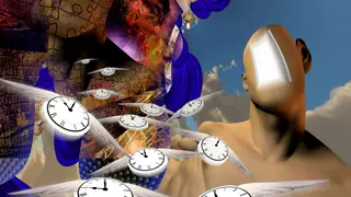 surrealism in literature showing flying time
