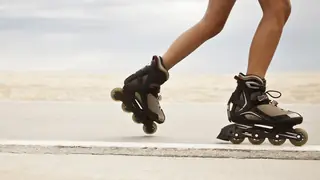 Example of rolling friction roller blade