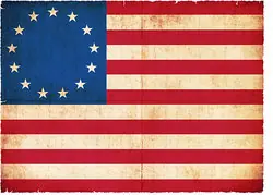 The legendary Betsy Ross flag