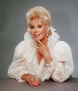 Portrait of Eva Gabor in 1990